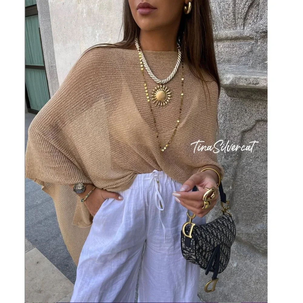 BLOGGER'S FAVE! Zara Fine Knit Cape NWT_2